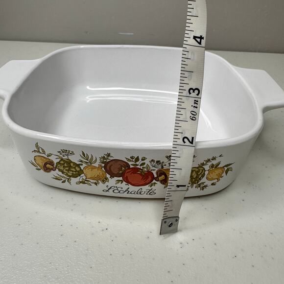 Vintage Corning Ware Spice of Life L’Echalote 1 Quart Casserole A-1-B – No Lid - Picture 8 of 8
